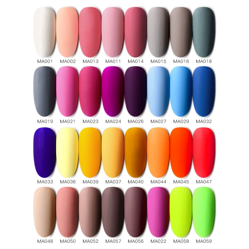 MEET ACROSS 8ml Matte Top Coat Color UV Gel Nail Polish 60 Colors Semi Permanent Soak Off Varnish DIY Art Paint | Красота и здоровье