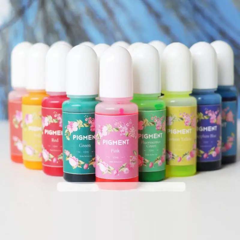 

Epoxy Resin Colorant 15 Colors Epoxy Resin Pigment Epoxy Resin Dye for Resin Jewelry DIY Crafts Art Making 10ml Each C7AE