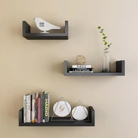 3pcs bookshelf hanging decorative shelf u shaped decorative frame rack home living room decoration bathroom fixture new hwc