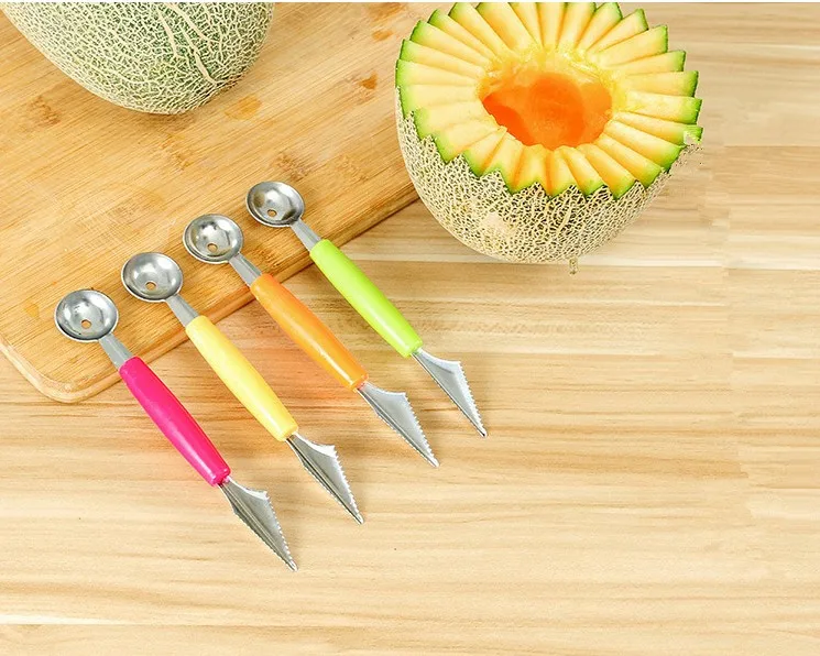 2-в-1 нож для резьбы в виде фруктового шара с двумя головками киви фрукты водный