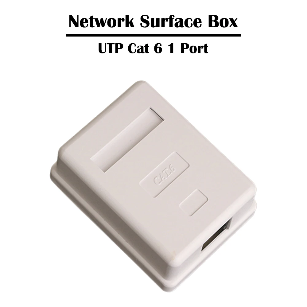 20 шт. 1 Порты и разъёмы UTP/FTP Cat 5e/ 6 сетевой поверхности распределительная коробка