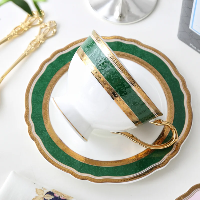 

Декоративная Роскошная кофейная чашка, латте, простая Высококачественная эфиопская кофейная чашка, набор из костяного фарфора, чашка для ч...