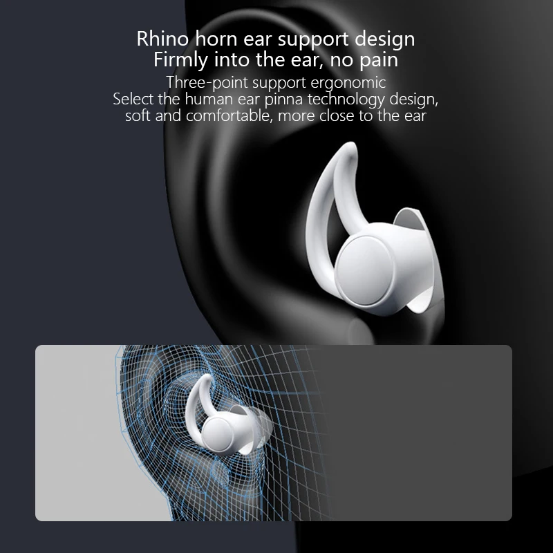 

1 Pair Earplugs Protective Ear Plugs Soft Silicone Waterproof Anti-noise Earphones Protector for Travel Sleep and Snoring