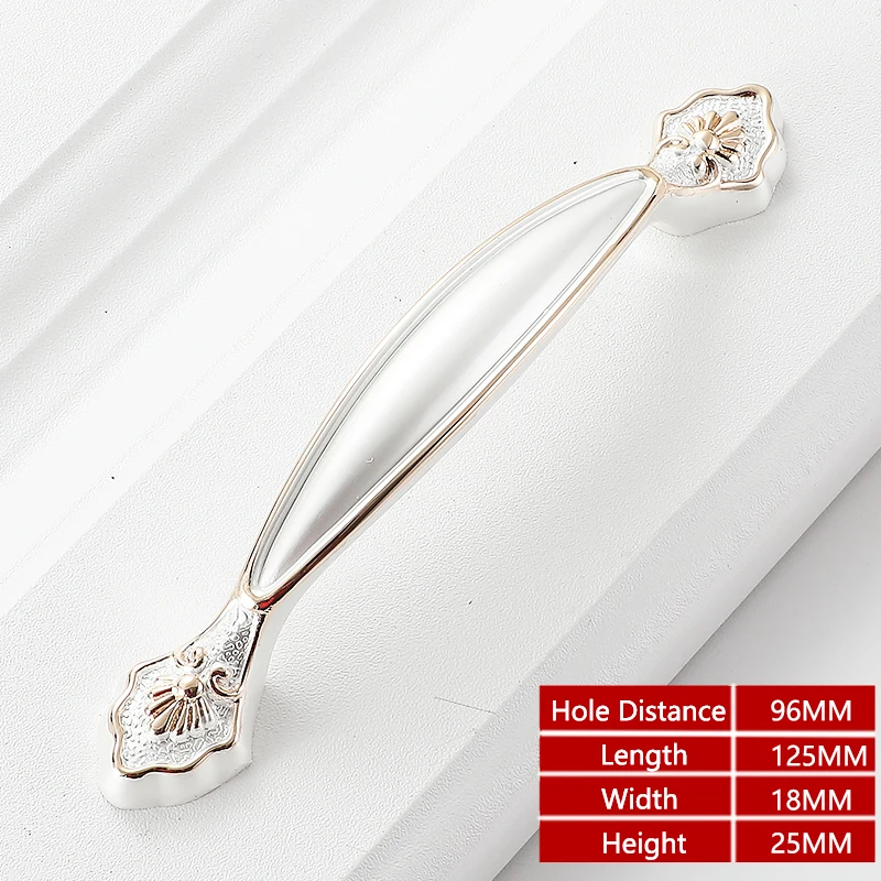 

Ручки для шкафов YUTOKO белые цинковые