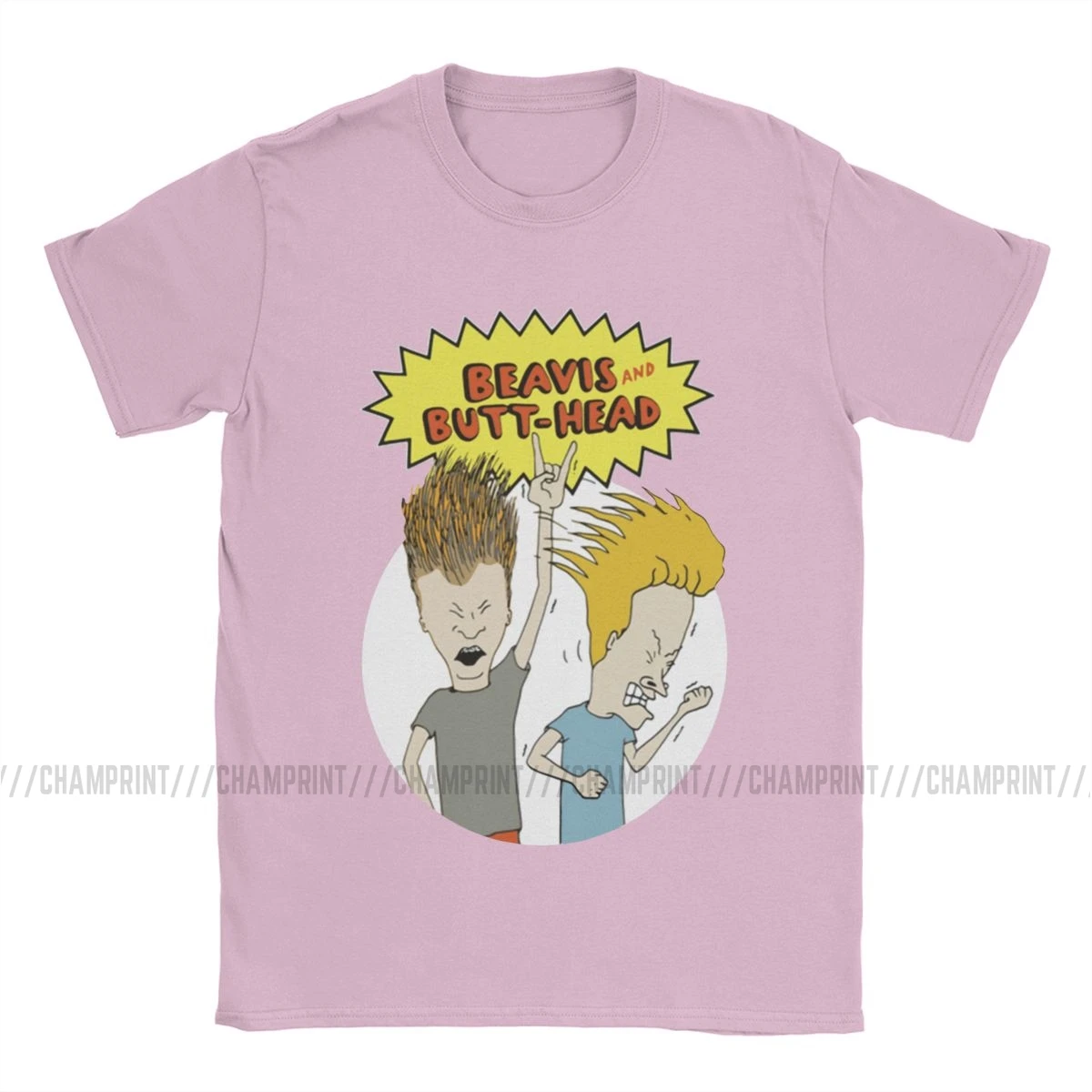 Мужская футболка из чистого хлопка с надписью Beavis And Butthead забавная 90-х забавным