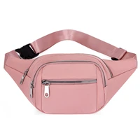 women nylon waist bag pack purse casual large phone belt bag pouch travel phone fanny banana bag hip pockets