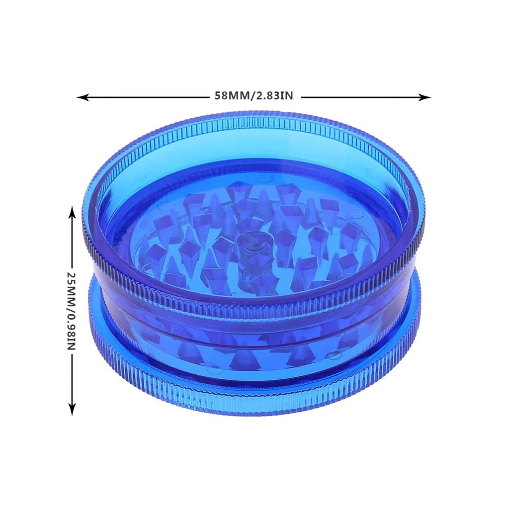 Двухслойная измельчитель травяного дыма пластиковая фотодробилка
