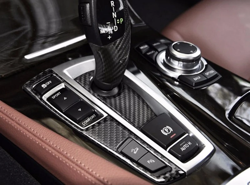 Для BMW 5 серии F10 5GT F07 2011-17 центральная консоль из углеродного волокна Панель