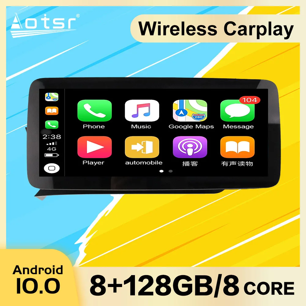 Автомобильный мультимедийный плеер 8 + 128G Android 10 для Mercedes-Benz C 2011 2012 2013 2014 |