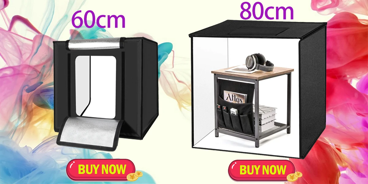 WINGRIDY W40 светодиодный складной софтбокс для фотостудии, светильник 40*40, светильник, палатка с белым, желтым, черным фоном, аксессуары, коробка, светильник