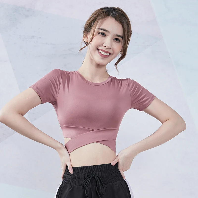 Футболка для йоги Vansydical с коротким рукавом XL|yoga top|top yogayoga shirt |