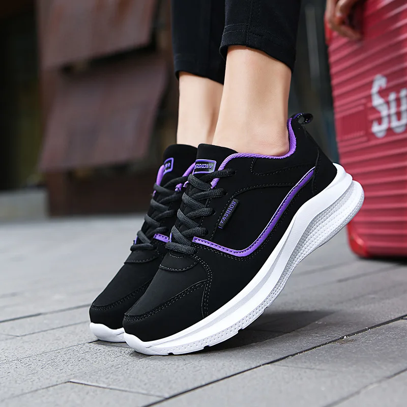 

Women Autumn Mesh Breathable Casual Shoes Fashion Lace Up Outdoor Running Shoes Female Platform Sneakers Ladies Vulcanized Shoes