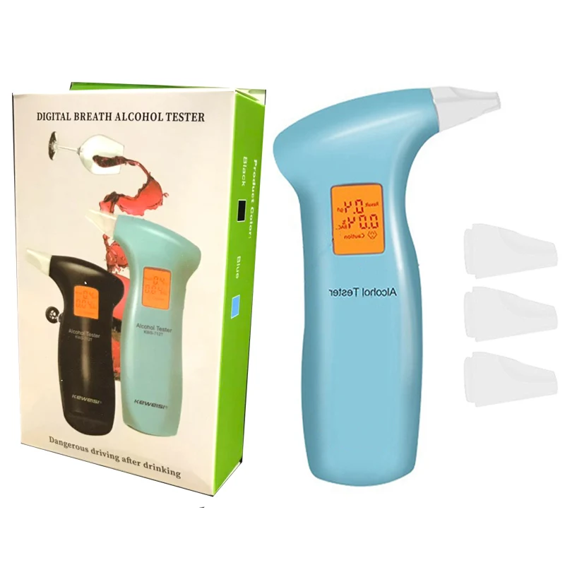 

Цифровой алкотестер с ЖК-дисплеем, профессиональный полицейский анализатор дыхания, устройство для проверки алкоголя, анализатор дыхания