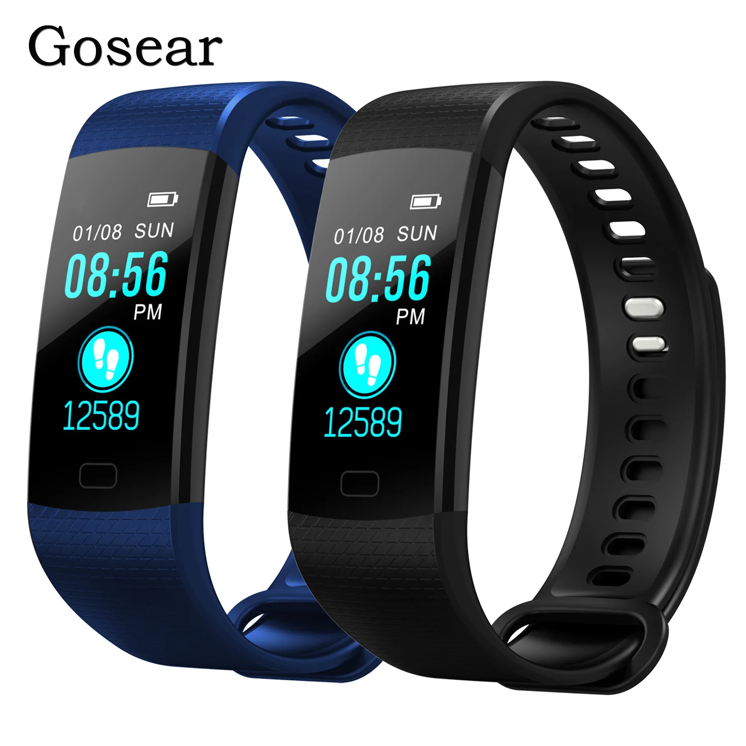 Смарт браслет Gosear Y5 с Bluetooth пульсометром тонометром шагомером|Смарт-браслеты| |