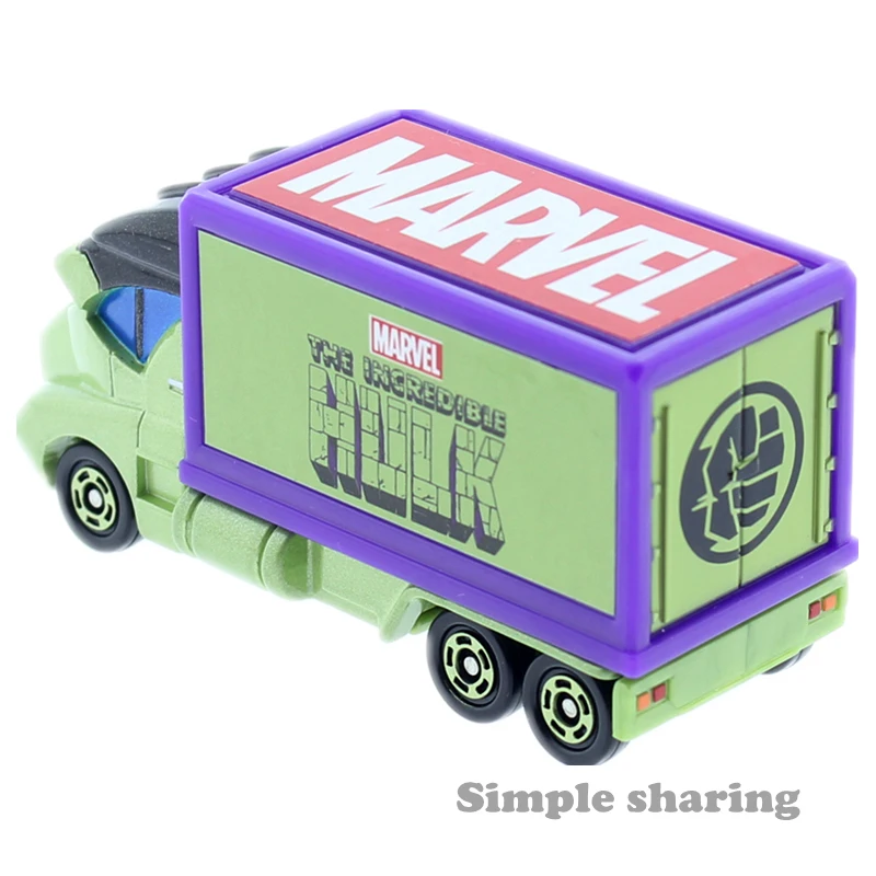 Такара томика Марвел Мелодия эво. 5 0 Masked Carry Hulk Truck Model Kit литой под давлением
