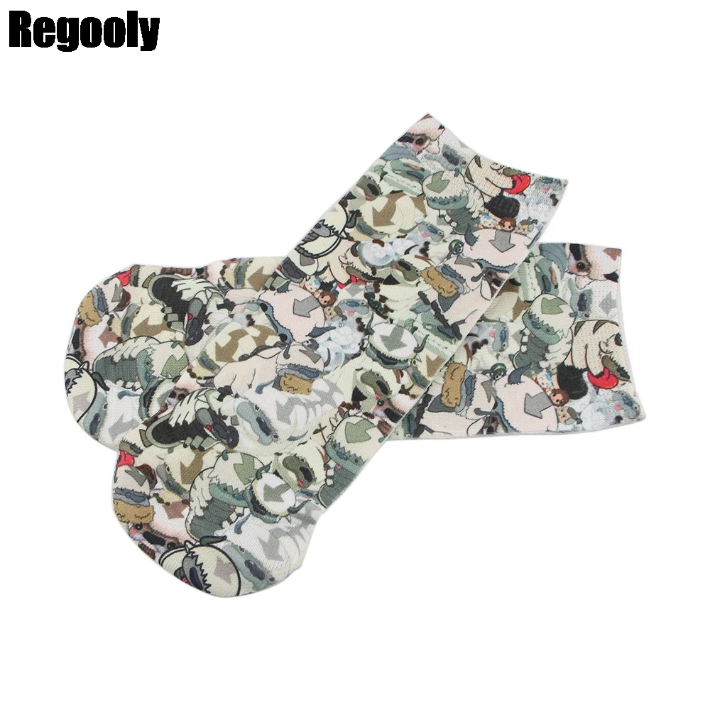

Avatar The Last Airbender Characters cotton socks fashion funny socks fashion novelty men women breathable decorations couple