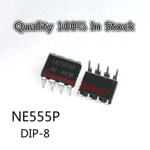 5PCS-50PCS NE555 NE555P DIP8 NE555N DIP 555 DIP-8 High-precision timer chip