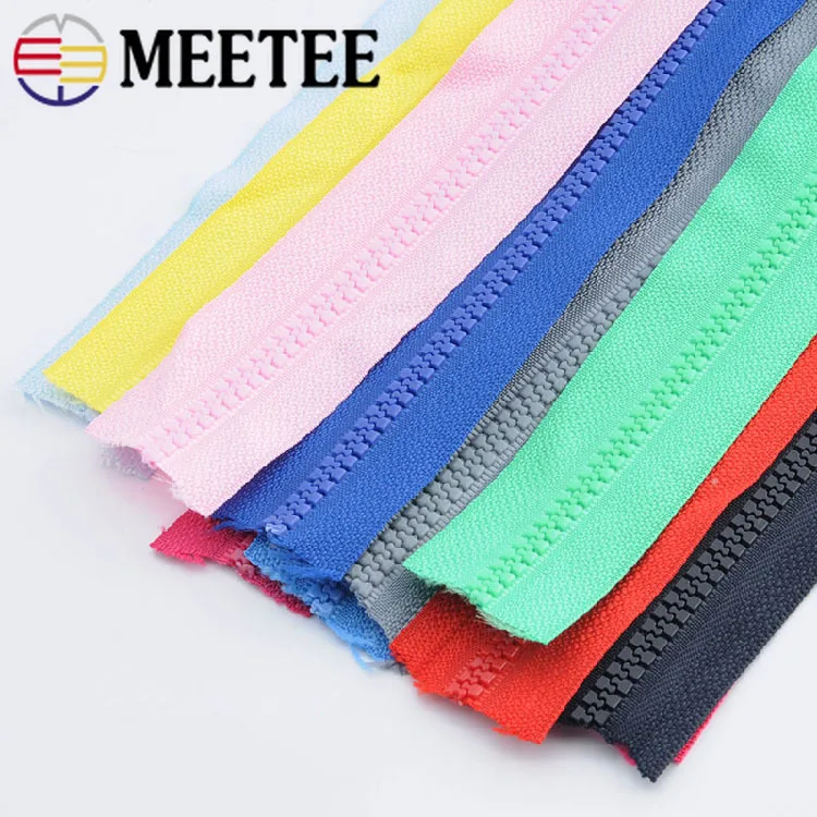Meetee 5/10 метров 5 # полимерная кодовая загрузка молний с открытым хвостом