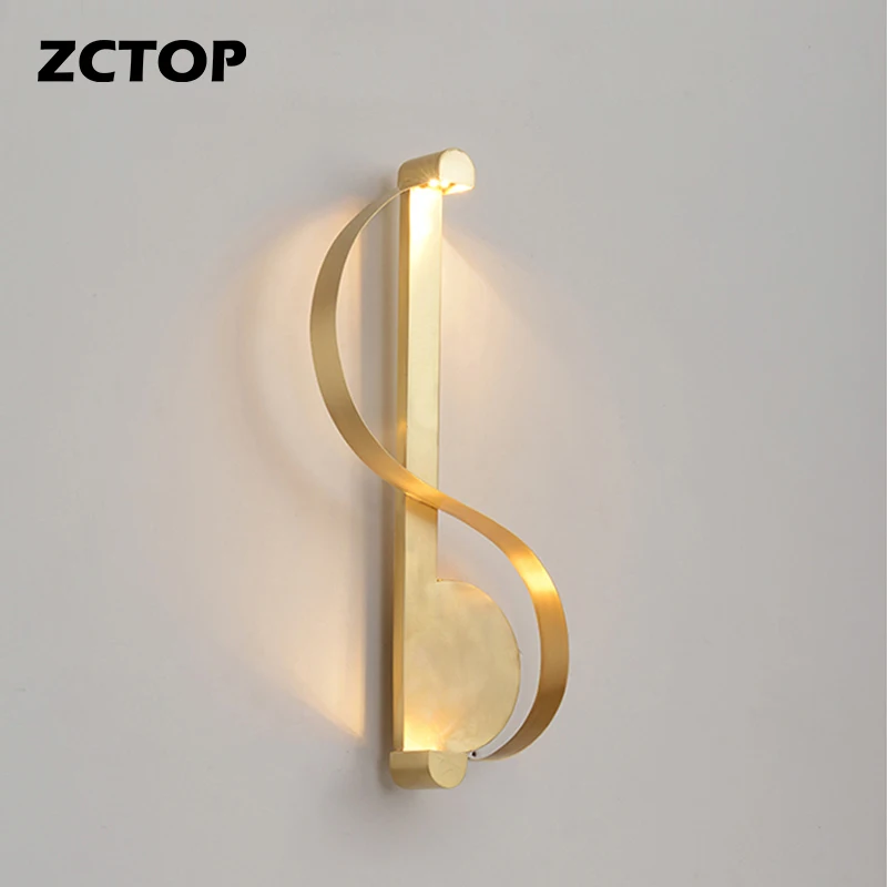 

Modern LED Wall Lamps Full Copper Home Indoor LED Decor Wall Sconces For Living Room Bedroom Bedside Lights Decor Wall Lights