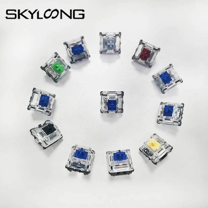 Оптические переключатели SKYLOONG Gateron для механической клавиатуры SK61 GK64 GK61 желтый