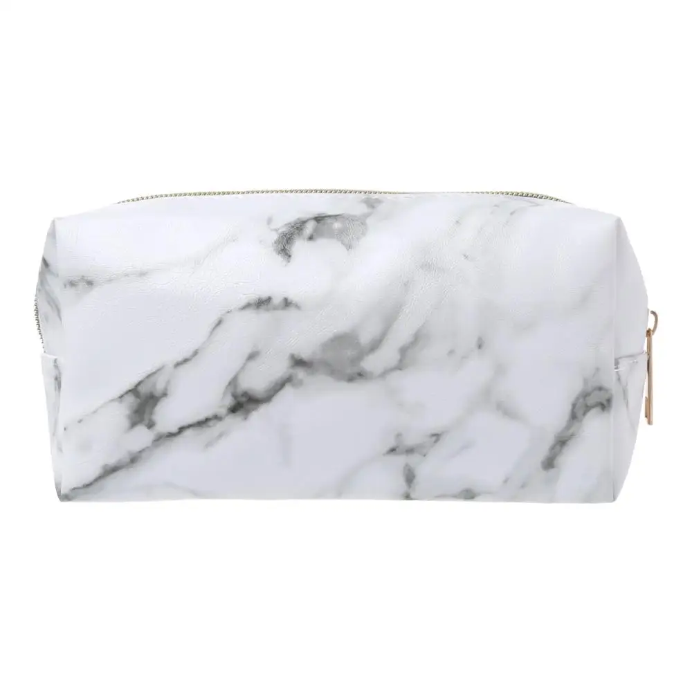 

Large Cute Zipper Storage bag Marble Makeup Storage Supplies Women's travel cosmetics storage bag