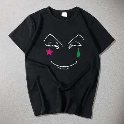 Футболка мужская свободного покроя хлопковая рубашка с рисунком курапики