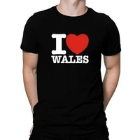 i love wales bold font t shirt
