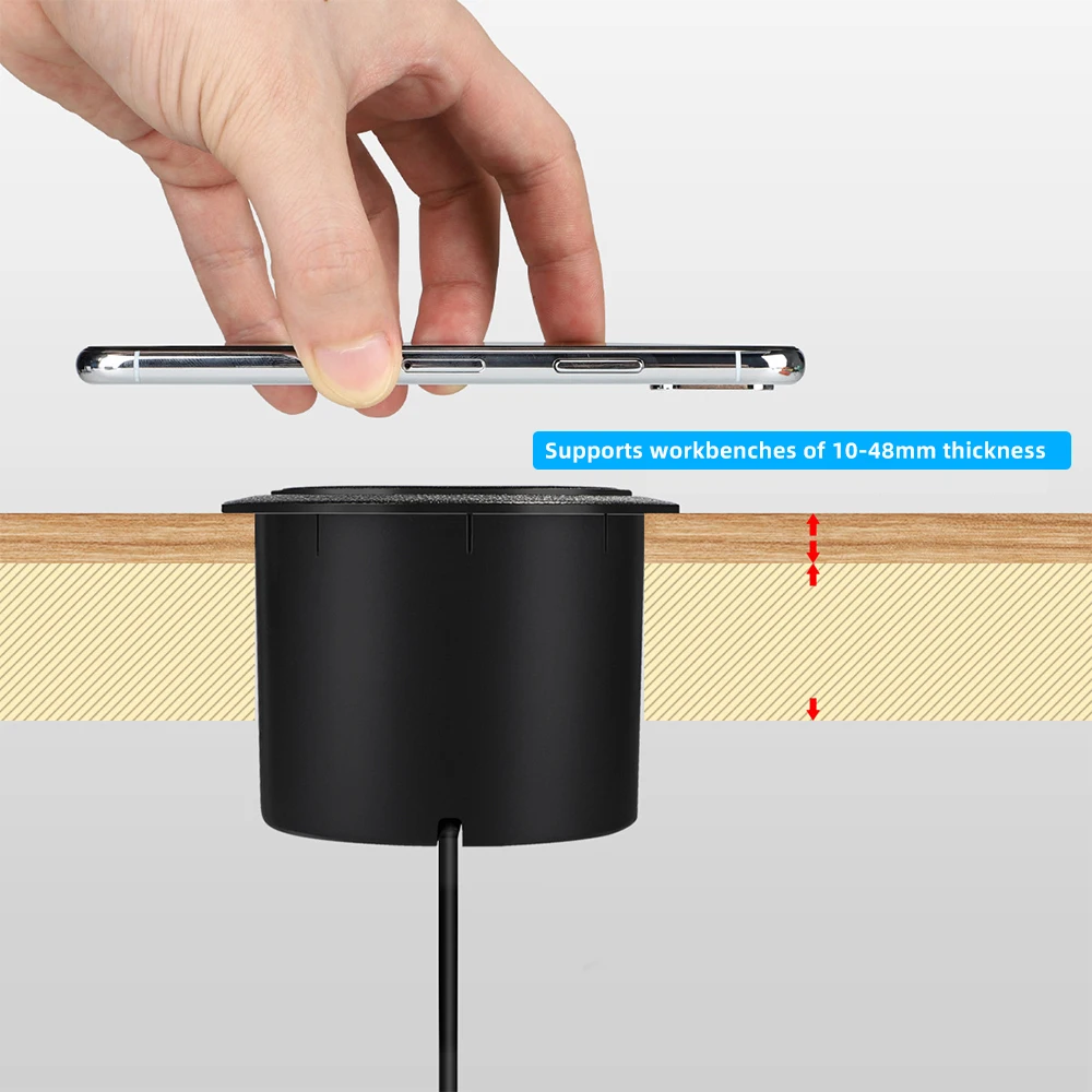 18W USB Встроенный быстро Беспроводной Зарядное устройство совместимо уникальный