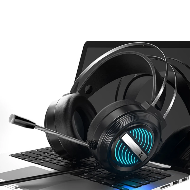 USB игровой гарнитуры геймера наушники 7 1 Surround Sound стерео с микрофоном дыхание