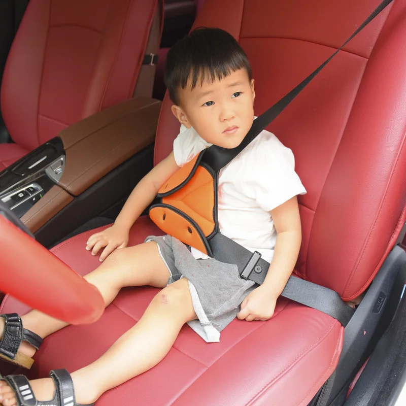 

Car Seat Safety Belt Cover Sturdy Adjustable Triangle Safety Seat Belt Pad Clips Baby Child Protection Car-Styling Car Goods