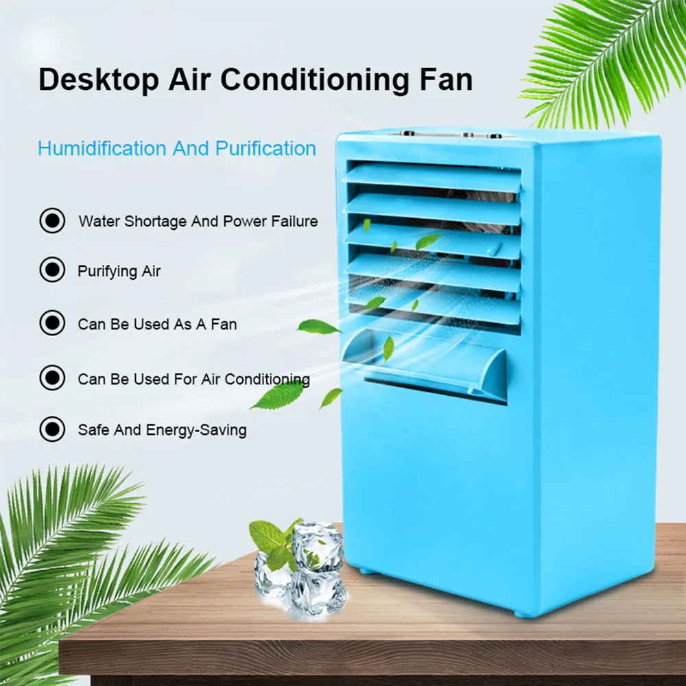 Вентилятор для кондиционера, персональный воздухоохладитель, очиститель и увлажнитель воздуха, портативный USB-вентилятор для дома и офиса