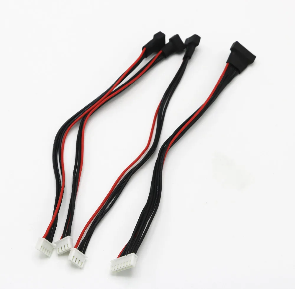 5 шт./лот JST-XH 2S 3S 4S 6S 20 см 22AWG Lipo балансировочный провод удлинитель заряженный