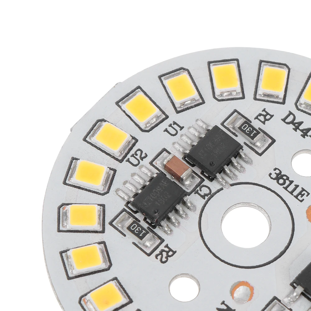 Новинка 2019 умный IC круглый 3 15 Вт LED Chip Bean светильник 2835 SMD Plate лампа AC220V теплый