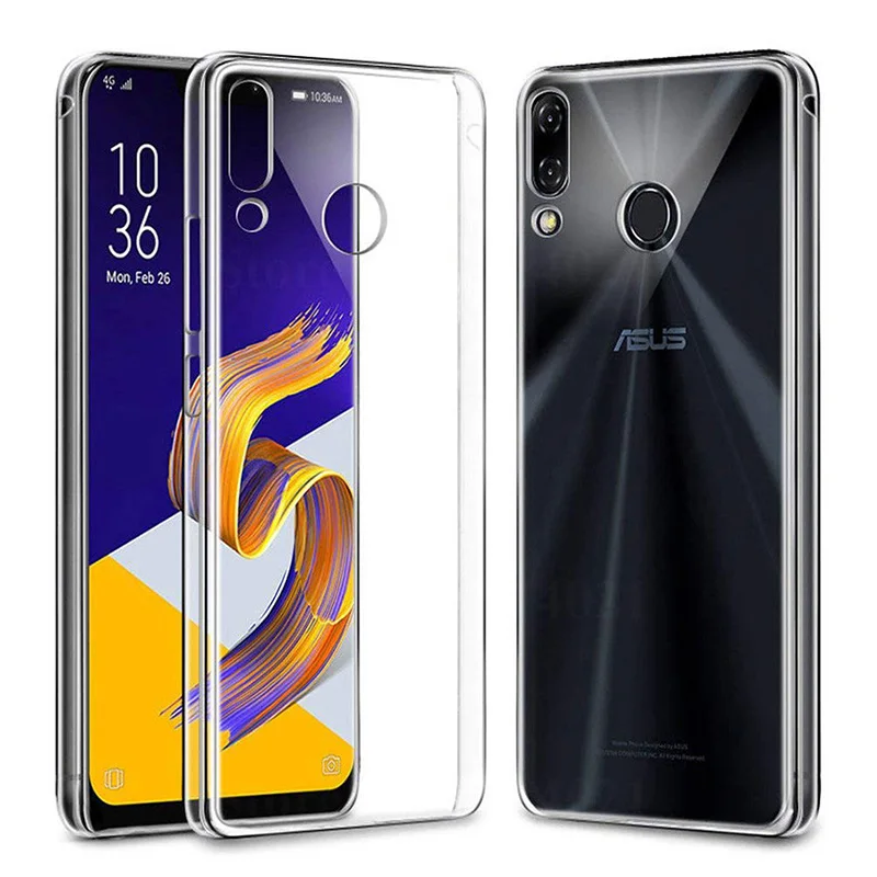 Original Clear TPU Cases for ASUS ZenFone 5Z ZS620KL / 5 ZE620KL 2018 Soft Silicone Full Cover Phone Back Fundas Transparent Gel