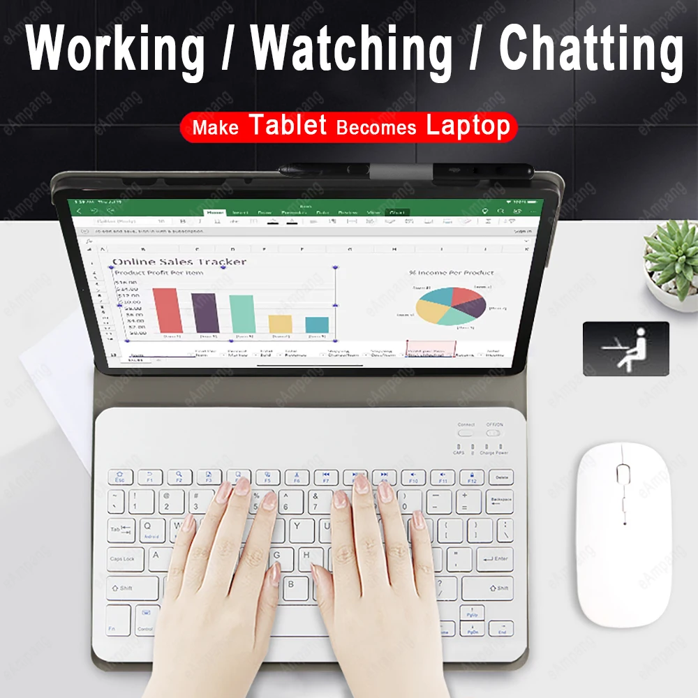 Чехол-клавиатура для Huawei MatePad 11 10 4 Pro 8 T10s T 10s MediaPad T5 M5 1 M6 английский русский