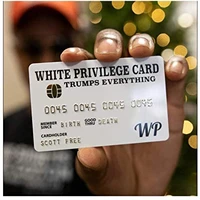 zk20 white privilege card trumps jokes men women give gifts to each other office supplies business cards for adult accessories