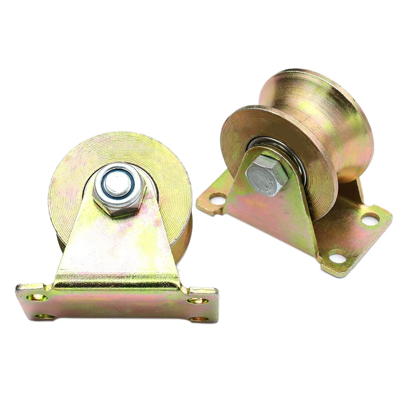 2 шт. дюймовый U образный гусеничный ролик для раздвижной двери перевернутого