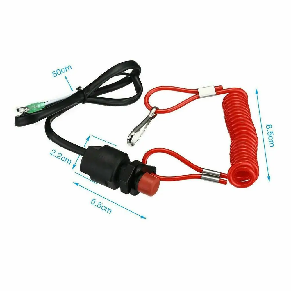 

Brand new marine outboard motor flameout switch outboard switch stop safety rope lanyard switch accessories