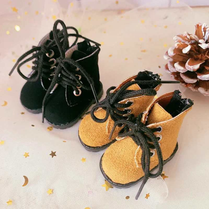 

Idol Plush Doll Clothes Suit 20cm Doll Shoes Martin Boots Idol Plush Doll Accessories Toy Shoes 5cm Long