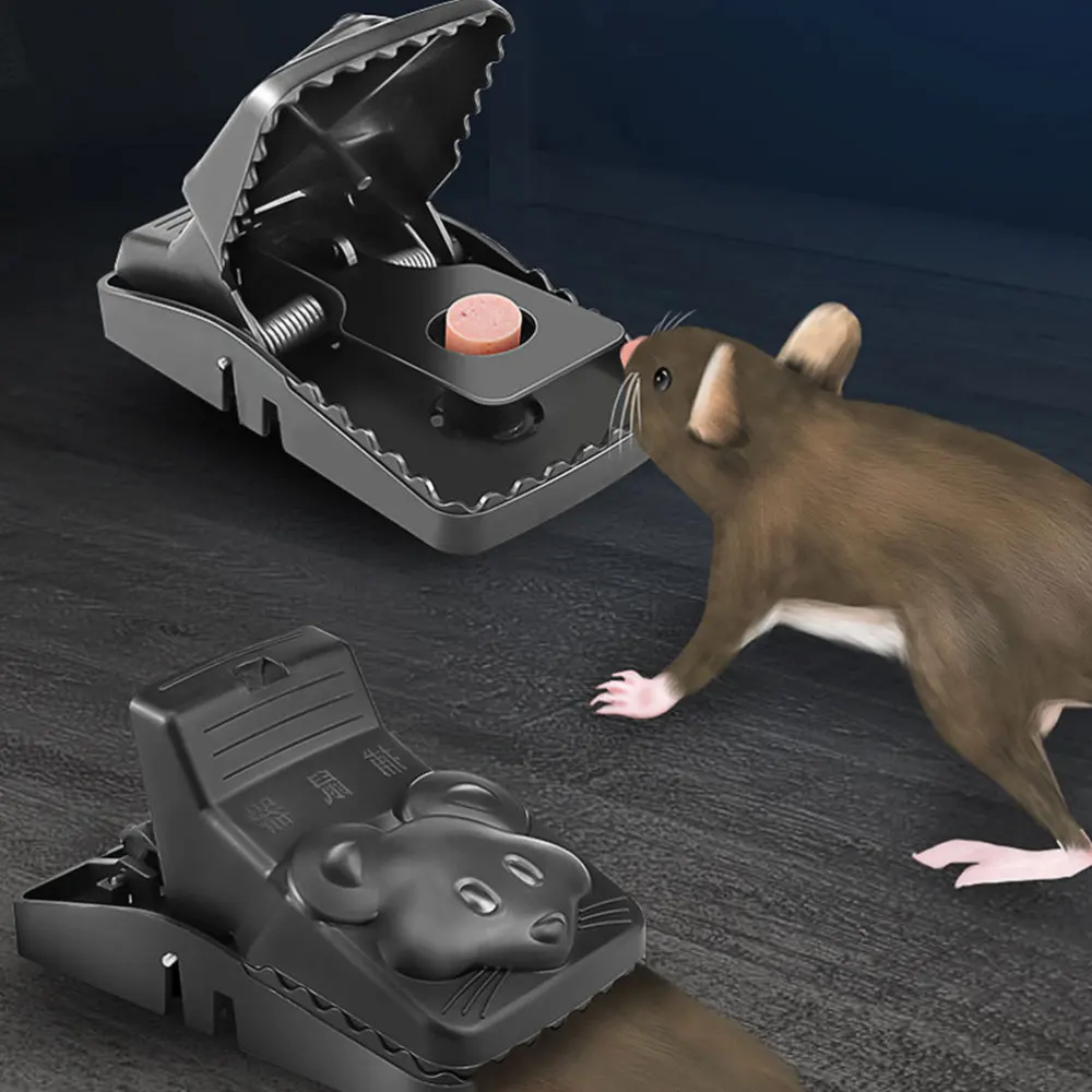 

6pcs Household Automatic Mousetrap Creative Catching Tool (Black)