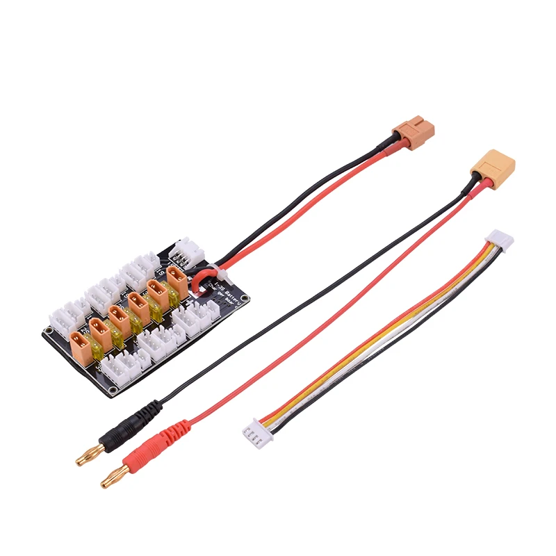 1S 3S XT30 Plug Lipo батарея параллельная зарядная плата с 6 шт. до XT60 RC Battery Balance Charge