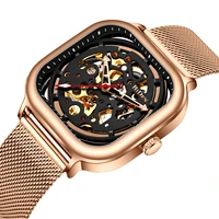 biden brand luxury men watches automatic black watch men alloy waterproof business sport mechanical wristwatch