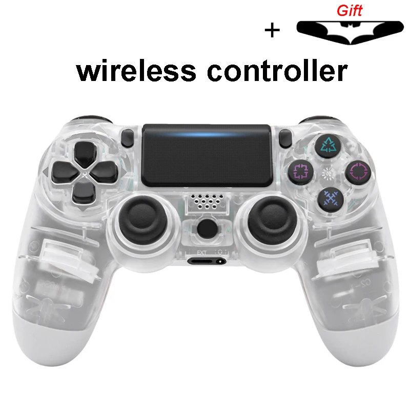 wireless TP-White Bluetooth беспроводной/проводной джойстик для PS4 контроллер подходит для mando ps4 консоль для Playstation Dualshock 4 геймпад для PS3 - Цвет: wireless TP-White