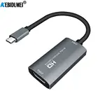 HD 1080P Карта видеозахвата Type C к HDMI-совместимая коробка для записи видео захвата для PS4 игры DVD запись потокового видео