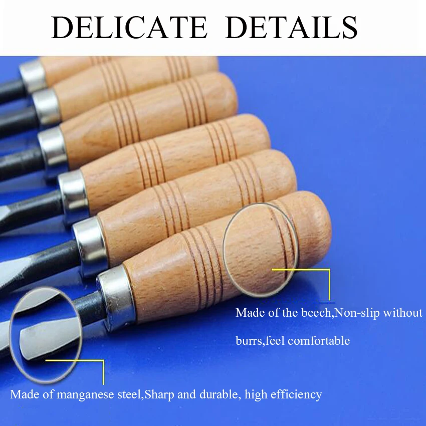 8 шт Высокое качество акции Лучшая цена сухой резьба по дереву ручная инструменты