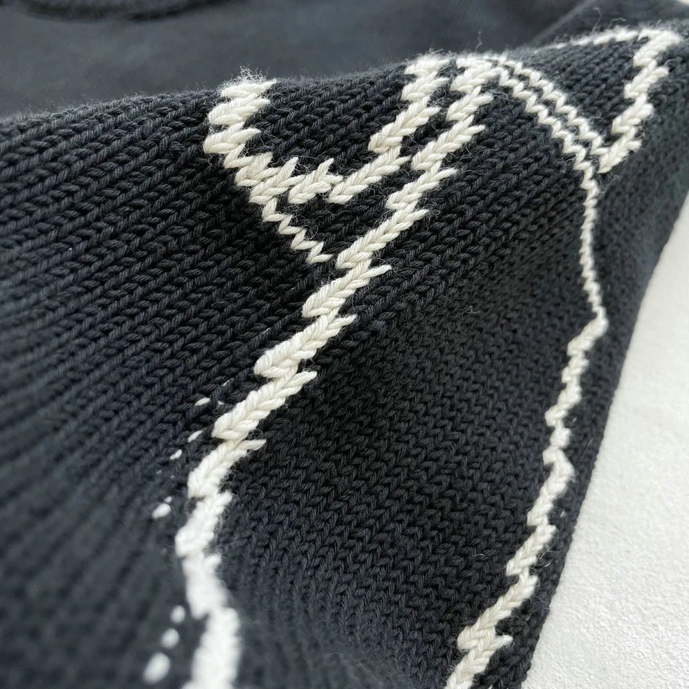 Потертый ASKYURSELF свитер 2022 для мужчин и женщин высокое качество 1:1 пэчворк вязаный