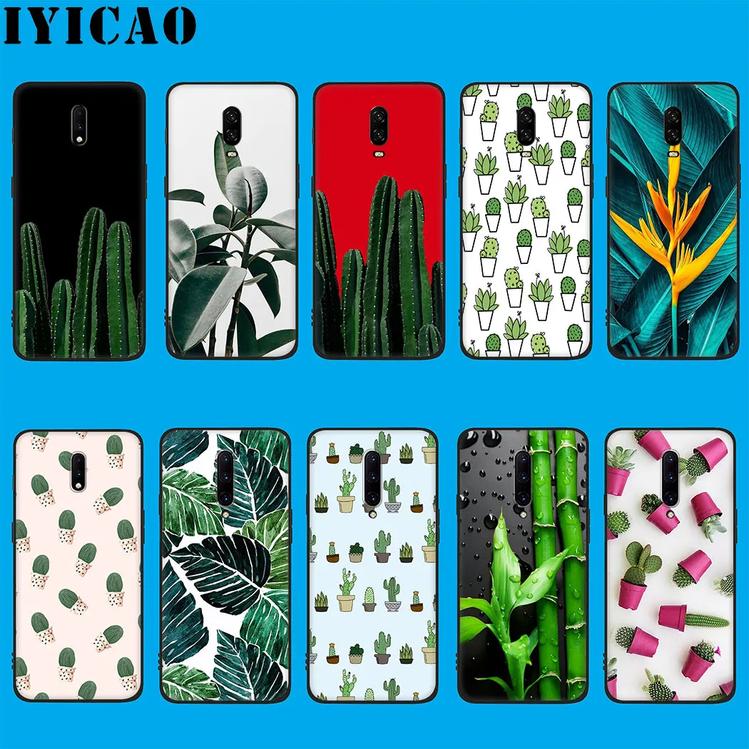 Plant cactus flower Soft Silicone Case for oneplus 5 5t 6 6t 7 Pro TPU Cover |