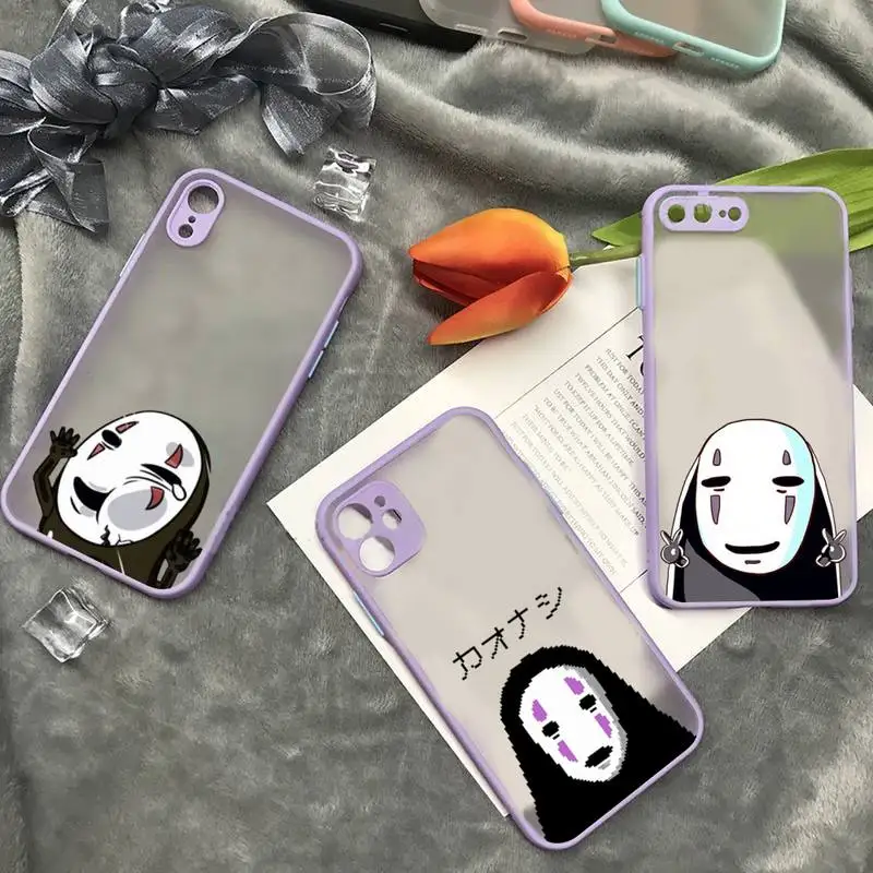 

Happy Totoro Cute Cartoon Phone Case matte transparent For iphone 7 8 11 12 13 plus mini x xs xr pro max cover