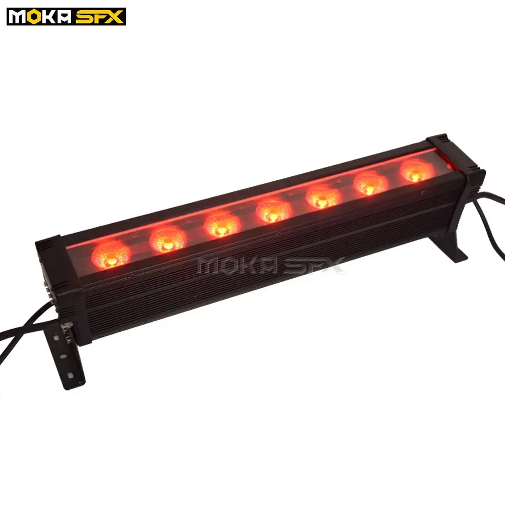 

Светодиодный светильник для диджея, 6 шт./лот, 7x30 Вт, настенная водонепроницаемая лампа с контролем точки, RGB 3 в 1, Светодиодная панель для дид...