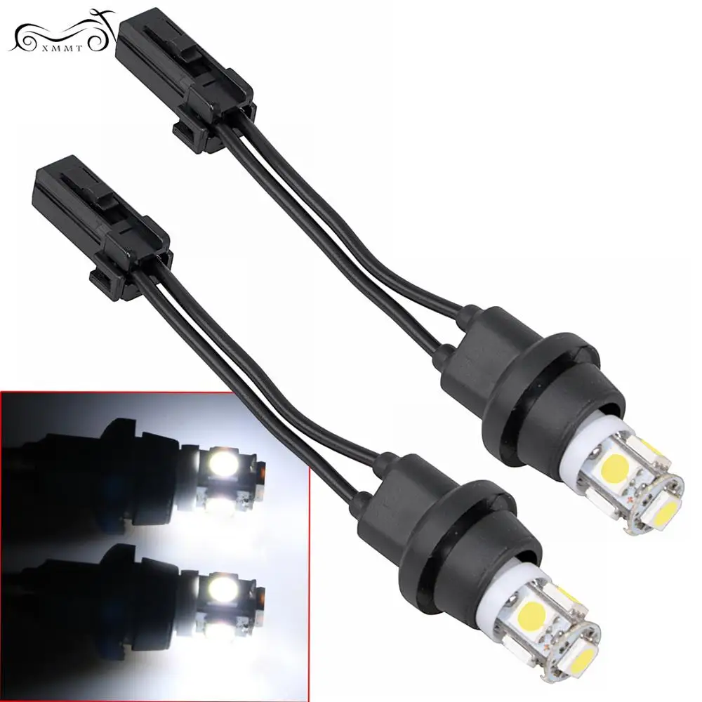 Мотоцикл крыло Белый светодиодный наконечник светильник полоски для Harley Electra Road